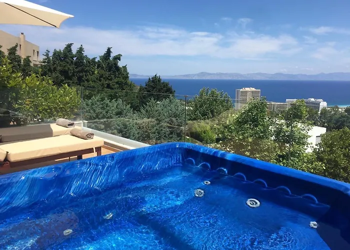 Flyviewflatsblue Privatehottub With Seaview * 依克希亚