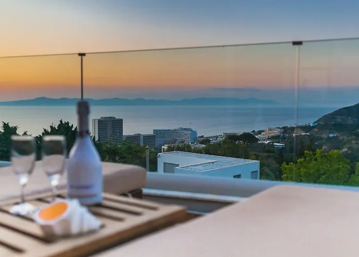 Flyviewflatsblue Privatehottub With Seaview Ixia (Rhodes)